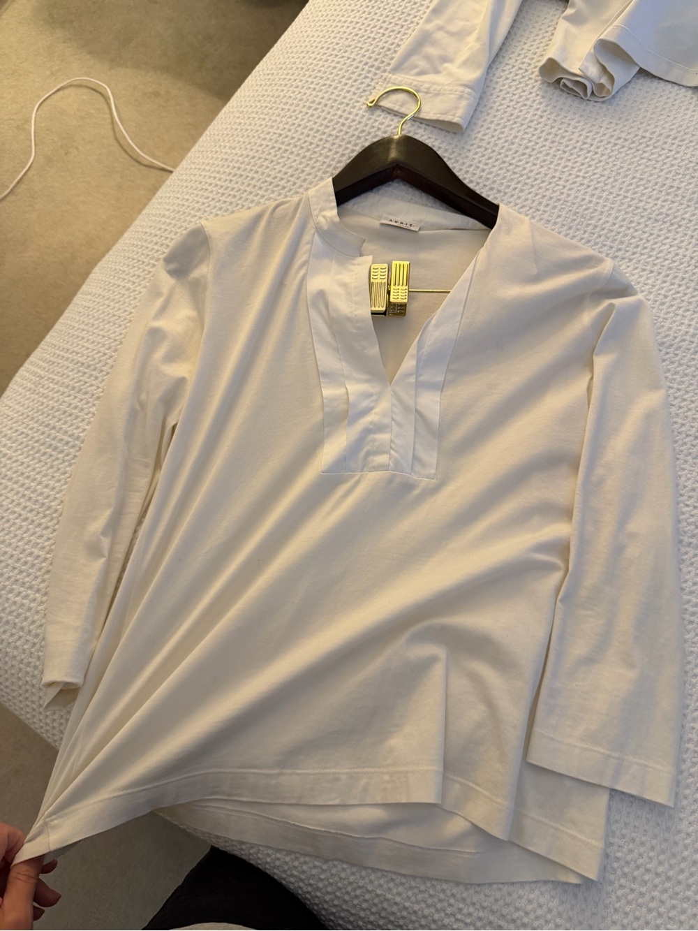 🗽Akris Tuxedo Blouse